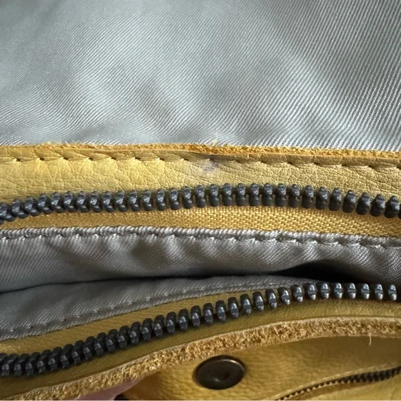 American Leather Co Yellow Bookbag - Picture 6 of 6